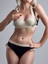 Marlies Dekkers déesse de la cuisine black/ivory thong