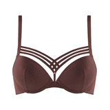 Marlies Dekkers Dame de Paris brown/print push up bra