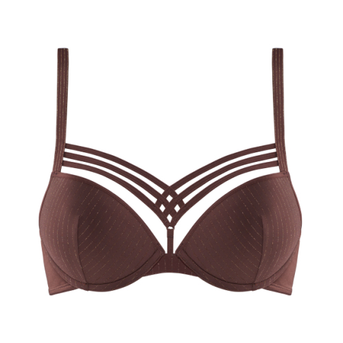 Marlies Dekkers Dame de Paris brown/print push up bra