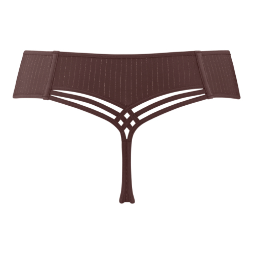 Marlies Dekkers Dame de Paris brown/print thong