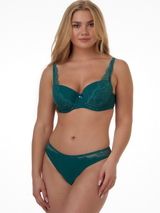 After Eden D-Cup & Up Fauve green thong