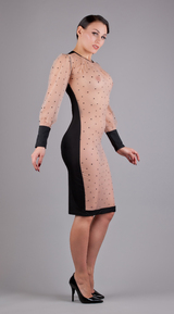 Peter Domenie 273-C Kaotic black/powder dress
