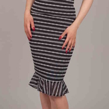 Peter Domenie 934 Fire black/white skirt