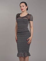 Peter Domenie 934 Fire black/white skirt