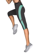 Anita Active Sport Tights 3/4 grey/mint legging