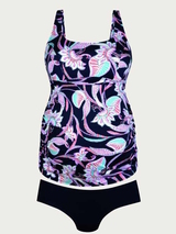 Anita Beach Hatutu black/print pregnancy tankini