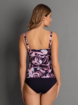 Anita Beach Hatutu black/print pregnancy tankini