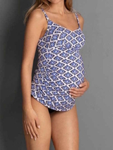 Anita Swimwear Lelepa blue/print maternity swimwear