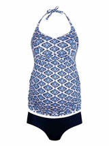 Anita Swimwear Lelepa blue/print maternity swimwear