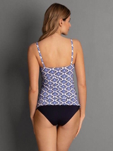 Anita Beach Lelepa blue/print pregnancy tankini