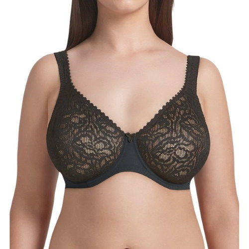 Rosa Faia Aurelia black non-padded bra