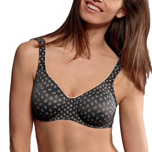 Rosa Faia Twin Art anthracite non-padded bra