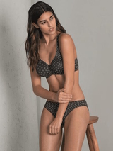 Rosa Faia Twin Art anthracite non-padded bra