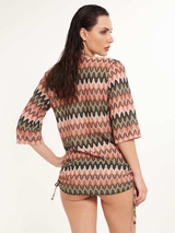 LingaDore Beach Neva green/pink tunic