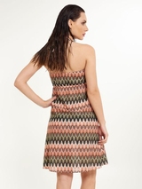 LingaDore Beach Neva green/pink beach dress