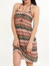 LingaDore Beach Neva green/pink beach dress