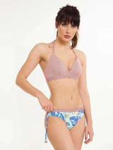 LingaDore Beach Iris red/white padded bikini bra