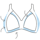 Naturana Minimizer mint wireless bra