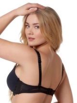 After Eden D-Cup & Up LIV black padded bra