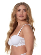 After Eden D-Cup & Up Abby white padded bra