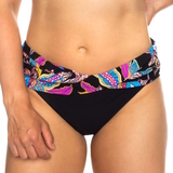 Rosa Faia Swimwear Liz black/print bikini brief