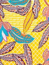 Rosa Faia Swimwear Ebby yellow/print bikini brief