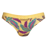 Rosa Faia Swimwear Ebby yellow/print bikini brief