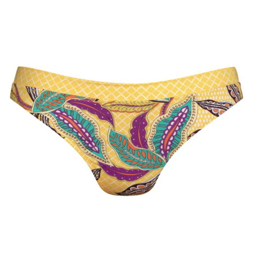 Rosa Faia Swimwear Ebby yellow/print bikini brief