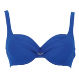 Rosa Faia Swimwear Hermine french blue soft-cup bikini bra