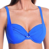 Rosa Faia Swimwear Hermine french blue soft-cup bikini bra