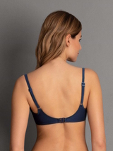 Rosa Faia Swimwear Maja navy blue padded bikini bra