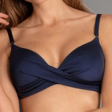 Rosa Faia Swimwear Maja navy blue padded bikini bra