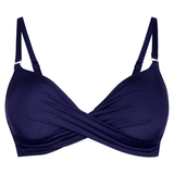 Rosa Faia Swimwear Maja navy blue padded bikini bra