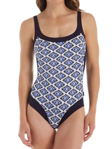 Rosa Faia Swimwear Fanny blue/print bathingsuit