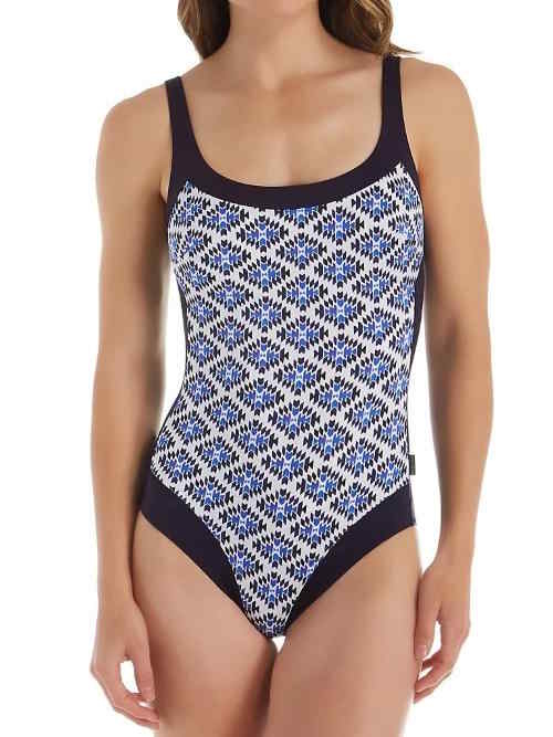 Rosa Faia Swimwear Fanny blue/print bathingsuit
