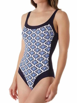 Rosa Faia Swimwear Fanny blue/print bathingsuit