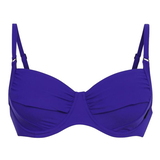 Rosa Faia Swimwear Twiggy blue violet soft-cup bikini bra