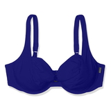Rosa Faia Swimwear Hermine blue violet soft-cup bikini bra