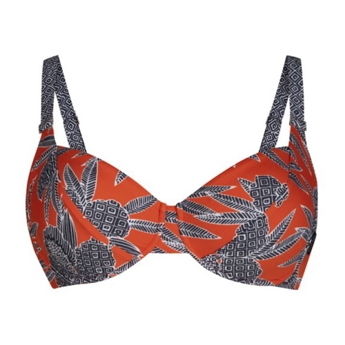 Rosa Faia Swimwear Rubina papaya soft-cup bikini bra