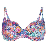 Rosa Faia Swimwear Federica multicolor/print soft-cup bikini bra
