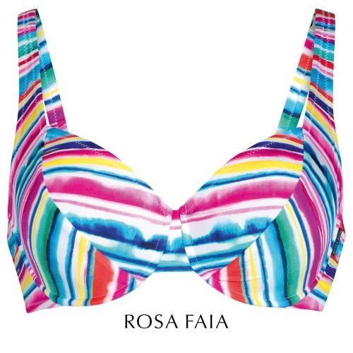 Rosa Faia Swimwear Henny multicolor/print soft-cup bikini bra