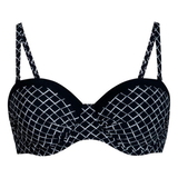 Rosa Faia Swimwear Cassie black/white padded bikini bra