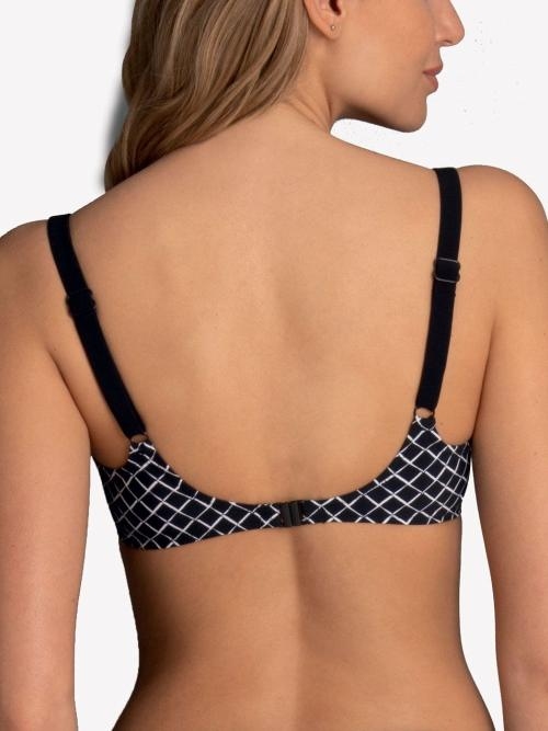 Rosa Faia Swimwear Rubina black/white soft-cup bikini bra