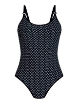 Rosa Faia Swimwear Marinet black/white bathingsuit