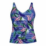 Rosa Faia Swimwear Noemi blue/print tankini top