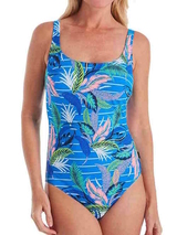 Rosa Faia Swimwear Cloe blue/print bathingsuit