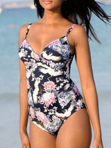 Rosa Faia Swimwear Ebony navy/print bathingsuit
