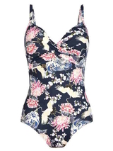Rosa Faia Swimwear Ebony navy/print bathingsuit