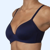 Royal Lounge Delite deep blue wireless bra