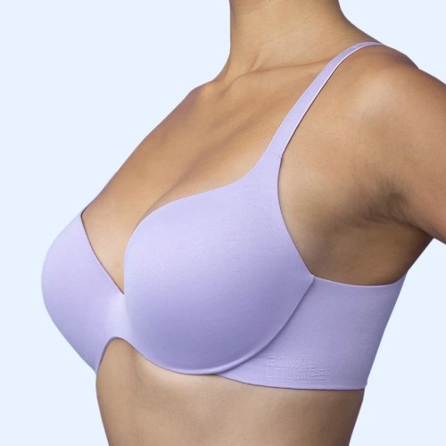 Royal Lounge Fit pink melange sport bra